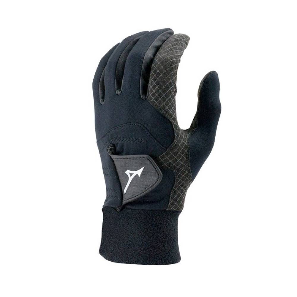 Mens Mizuno ThermaGrip - Pair Golf Gloves Black Philippines (FZGKPY704)